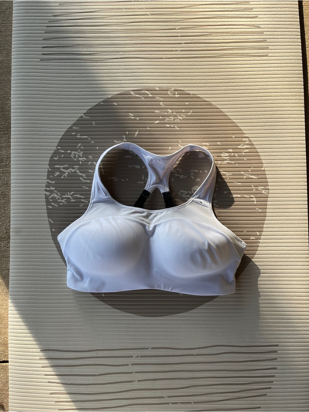 Nike White Racerback Molded Sports Bra